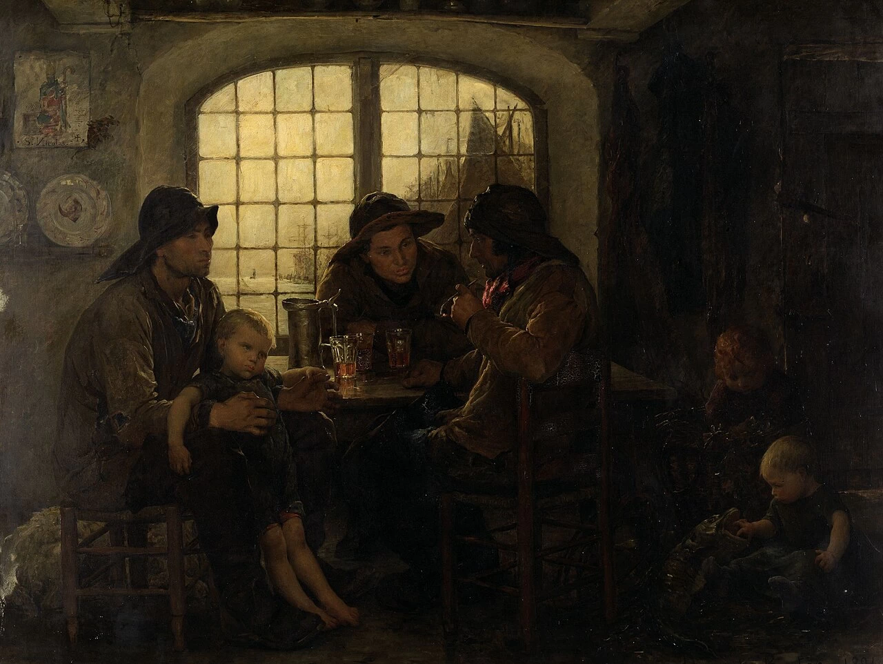 Lupi di mare - 1886, Museo di Belle Arti di Gand